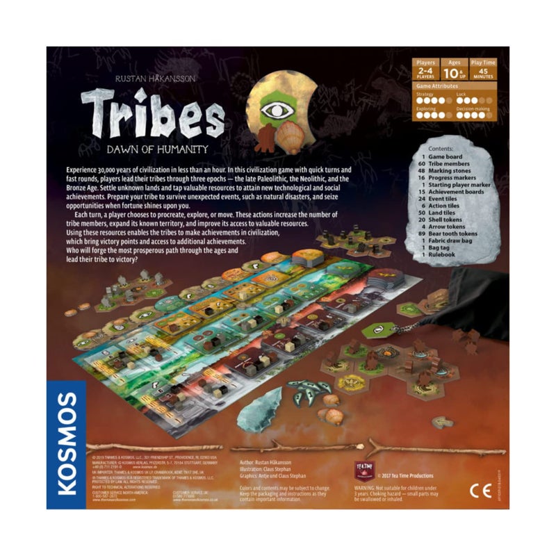 Thames & Kosmos Tribes: Dawn of Humanity - A Kosmos Game from Thames & Kosmos | A Civilization Game for 2-4 Players, Civ Building, Designer Rustan HÃ¥kansson, Ages 10+ - Image 2